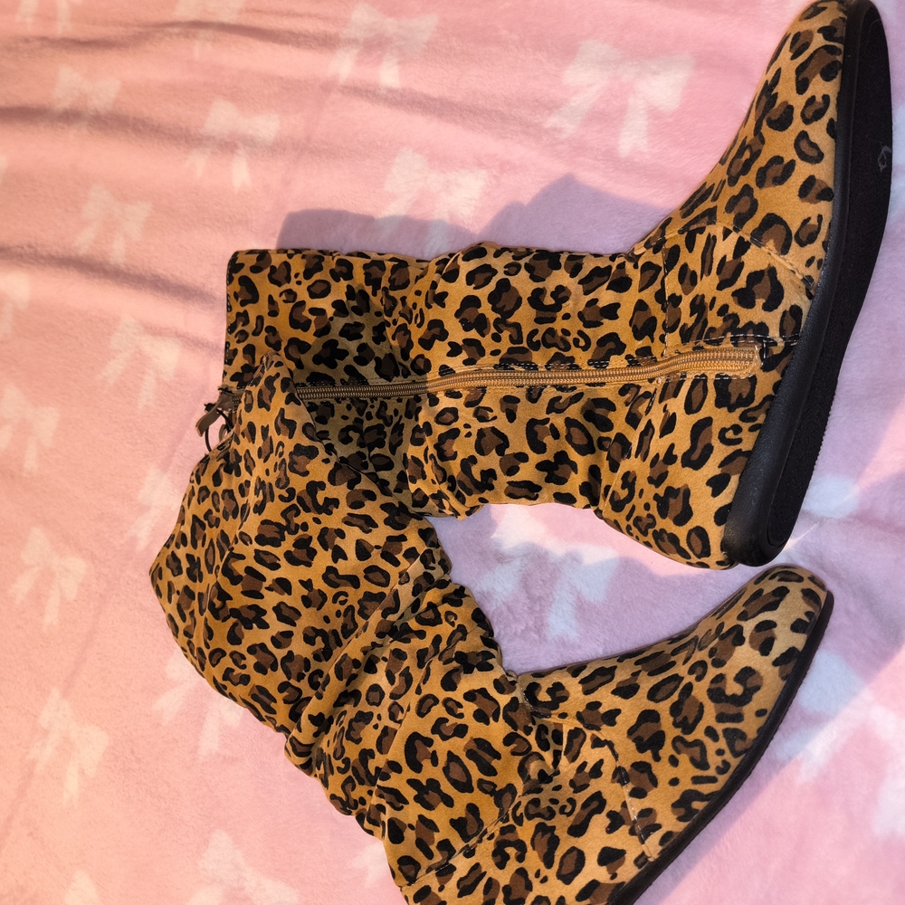 Leopard Print Women's Boots